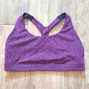 Athleta Purple and Black Sports Bra